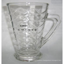 K-ZB38-1 glass coffee mug with inner wave